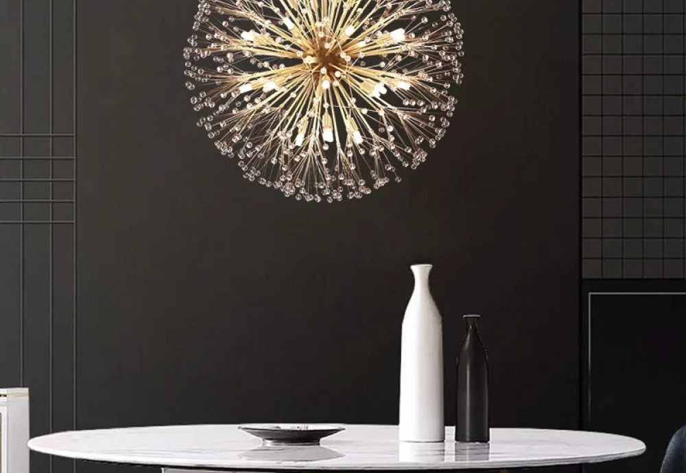 flush crystal chandelier